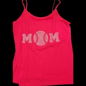 NWT Womans XL Rhinestone Baseball Mom Tank TopXL